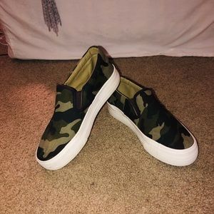 Camo Platform Sneakers